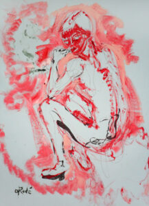 Figura 894. Mixed media on paper. Cm 50x70