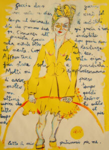 Goccia dopo goccia. Mixed media on paper. Cm 70x100