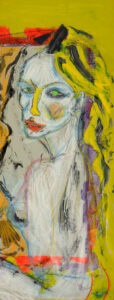 Modella. Mixed media on paper. Cm 26x70. 2012