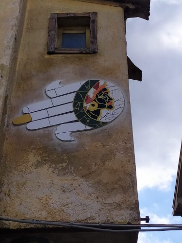 Fly. Cm 83x62. 2019 Aiell (AQ), Festival Borgo Universo